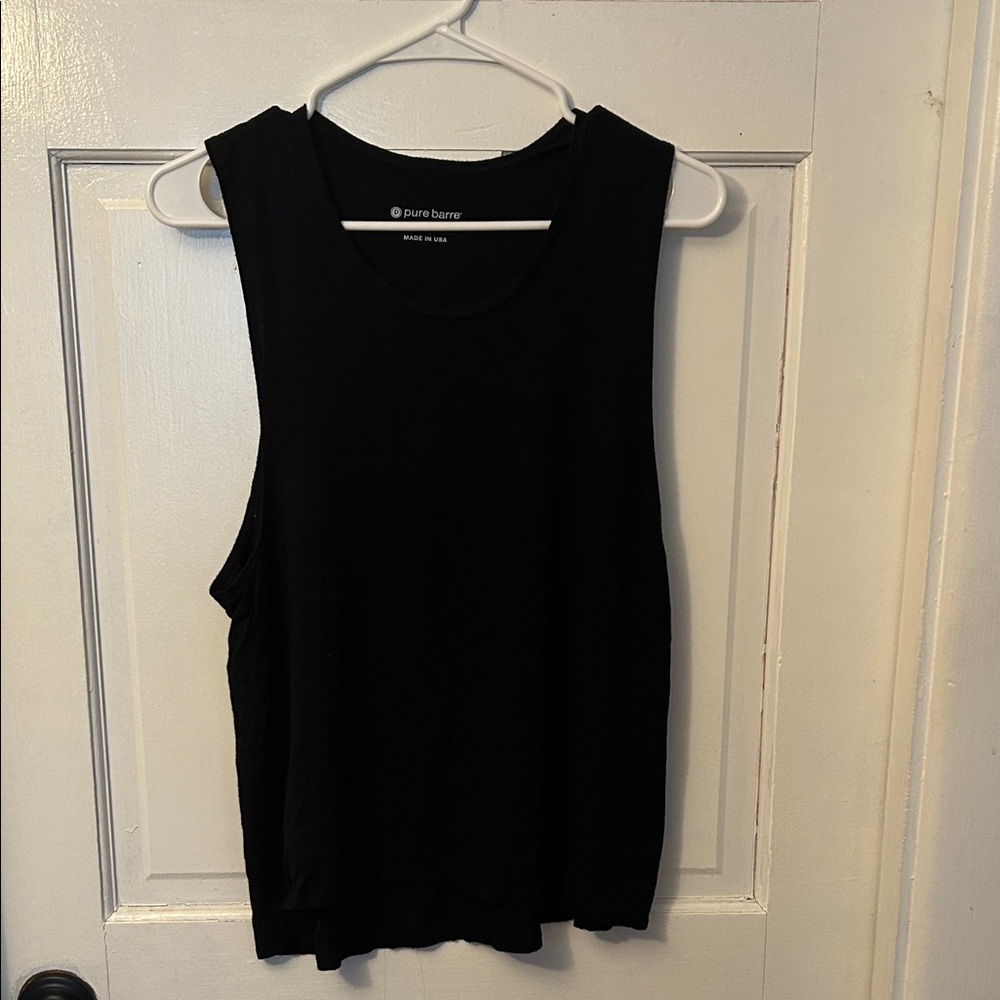 Pure Barre Team Black Sleeveless Studio Tank